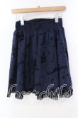 画像3: axes femme / フロッキープリントスカート  ネイビー O-25-10-25-028-AX-SK-IG-OS (3)