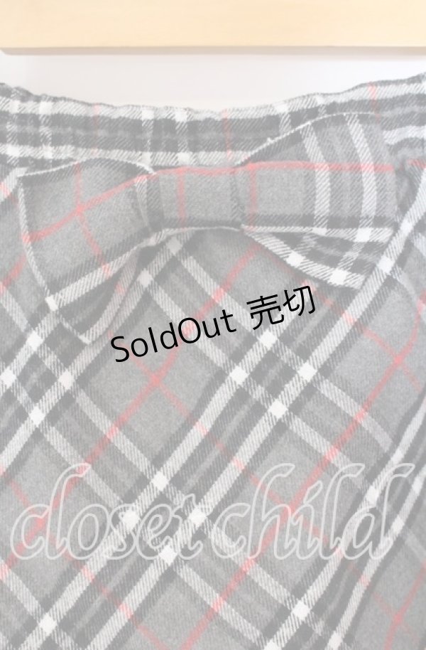 画像2: Candy Stripper / リボンチェックスカパン  グレー O-25-10-25-030-PU-PA-IG-ZT1028M (2)
