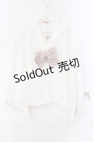 画像: Amavel / 春花便りのお茶会ブラウス F シロ×ピンク O-25-10-25-046-CA-BL-OW-OS