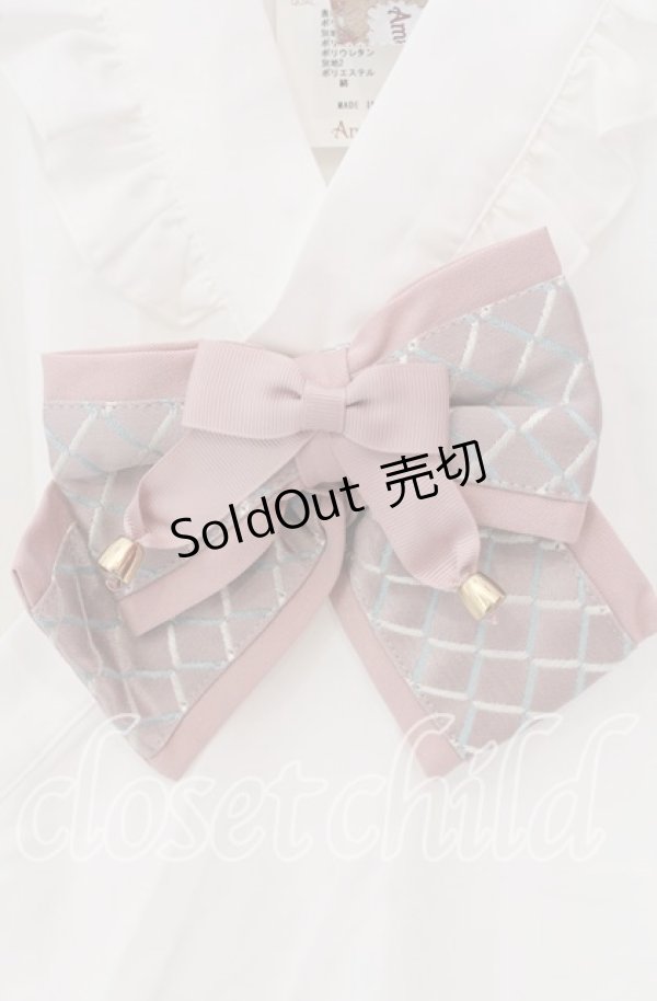 画像2: Amavel / 春花便りのお茶会ブラウス F シロ×ピンク O-25-10-25-046-CA-BL-OW-OS (2)