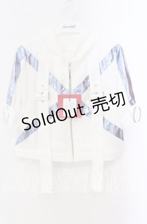 画像: Jamie エーエヌケー / サイバーパーカー M シロ×サックス O-25-10-25-051-LO-TO-OW-OS