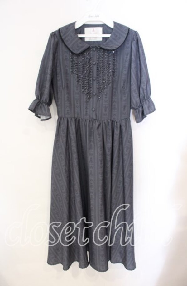 画像1: m petit by misako / NINA'sコラボワンピース M グレー O-25-10-25-053-LO-OP-IG-OS (1)