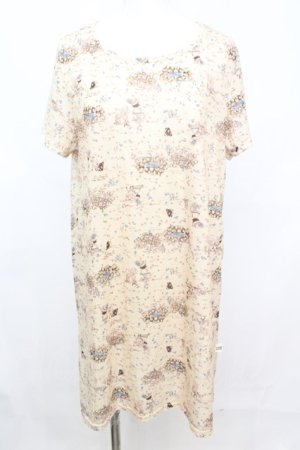 画像: frache lippee / インディアンプリントのゆったりワンピース 【franche lippee 2011 Autumn/Winter Collection Book 電撃ムックシリーズ】  クリーム O-25-10-25-1042-LO-OP-IG-OS