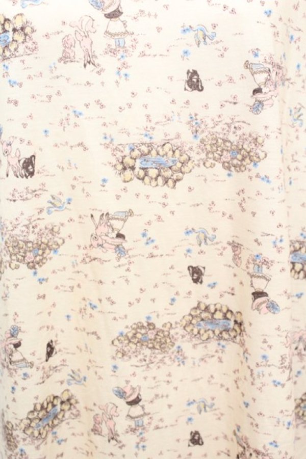 画像2: frache lippee / インディアンプリントのゆったりワンピース 【franche lippee 2011 Autumn/Winter Collection Book 電撃ムックシリーズ】  クリーム O-25-10-25-1042-LO-OP-IG-OS (2)