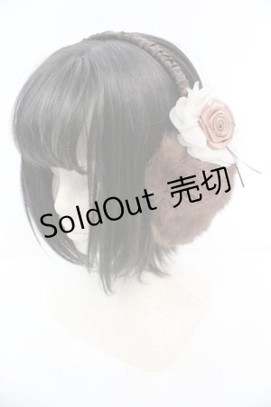 画像: axes femme / ガーデンファーイヤーマフ  ブラウン O-25-10-25-1055-AX-AC-IG-OS