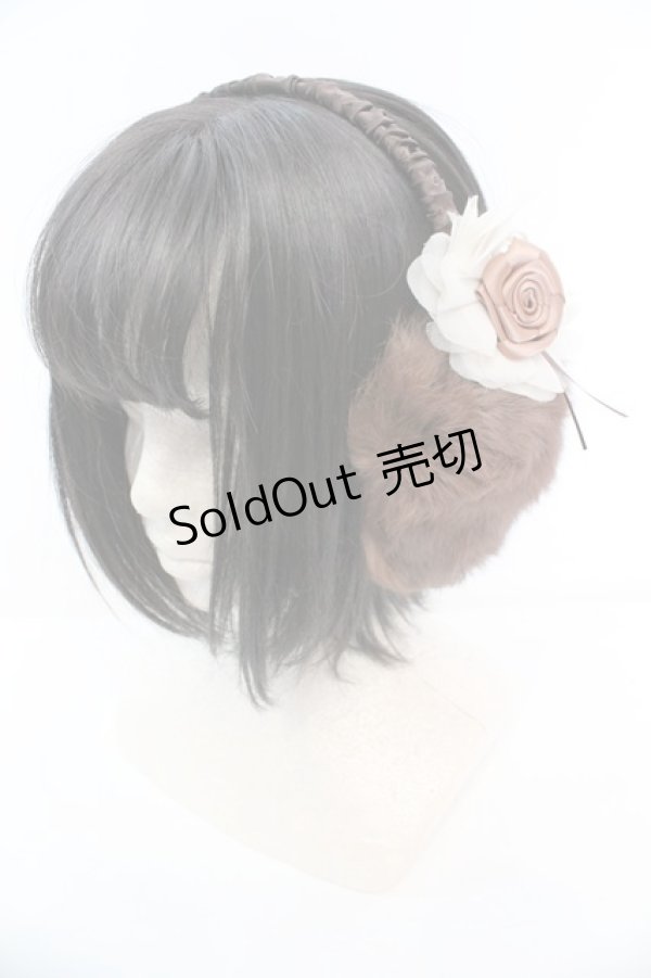 画像1: axes femme / ガーデンファーイヤーマフ  ブラウン O-25-10-25-1055-AX-AC-IG-OS (1)