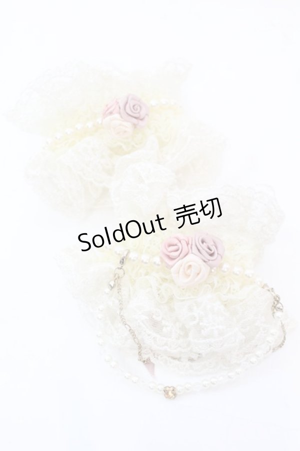 画像1: axes femme / 巻きバラカフス  アイボリー パール O-25-10-25-1058-AX-ZA-IG-OS (1)