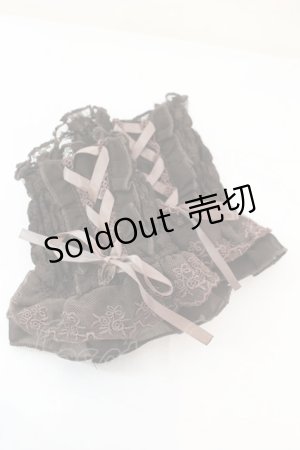 画像: axes femme / レースアップカフス  ブラウン O-25-10-25-1061-AX-ZA-IG-OS