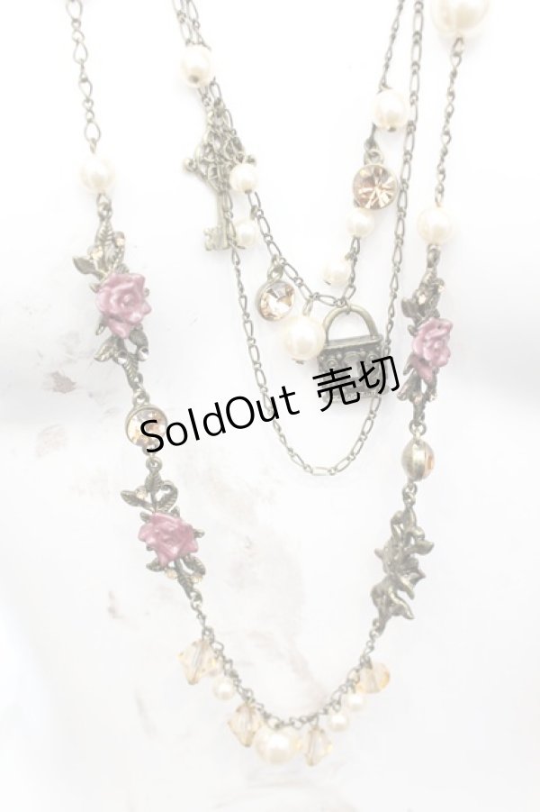 画像1: axes femme / 2連キーネックレス  ゴールド O-25-10-25-1067-AX-AC-IG-OS (1)