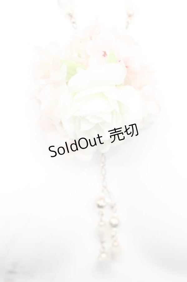 画像1: axes femme / コサージュ付き2連ネックレス  ゴールド O-25-10-25-1068-AX-AC-IG-OS (1)