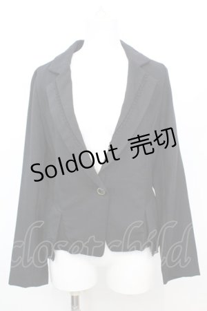 画像: axes femme / バックリボンジャケット  クロ O-25-10-25-1011-AX-JA-IG-OS