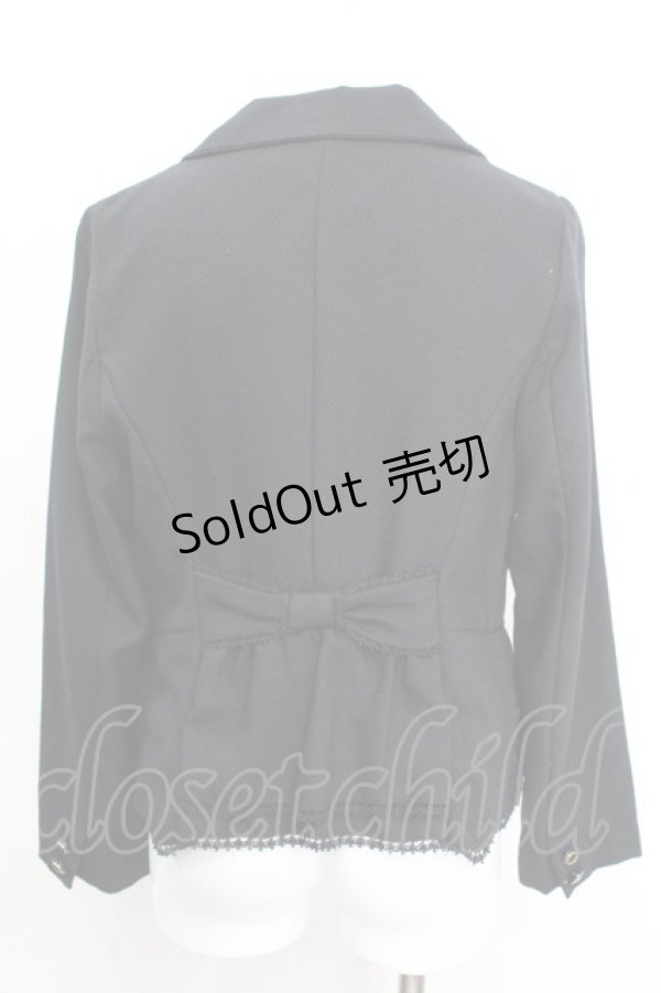 画像2: axes femme / バックリボンジャケット  クロ O-25-10-25-1011-AX-JA-IG-OS (2)