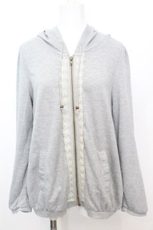 画像: axes femme / バックチュールパーカー M グレー O-25-10-25-1012-AX-TO-IG-OS