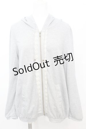 画像: axes femme / バックチュールパーカー M グレー O-25-10-25-1012-AX-TO-IG-OS