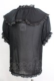 画像3: axes femme / ビッグフリルフェミニンブラウス M クロ O-25-10-25-1015-AX-BL-IG-OS (3)