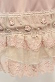 画像2: axes femme / 薔薇とパールのミドルペチスカート M ピンクベージュ O-25-10-25-1036-AX-SK-IG-OS (2)