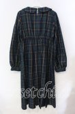 画像3: FLC / MINA*タータンチェックワンピース M グリーン O-25-10-25-055-LO-OP-IG-OS (3)