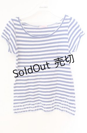 画像: 【SALE】Candy Stripper / ボーダーTシャツ 2 ブルー×シロ O-25-10-25-057-PU-TS-IG-ZT354