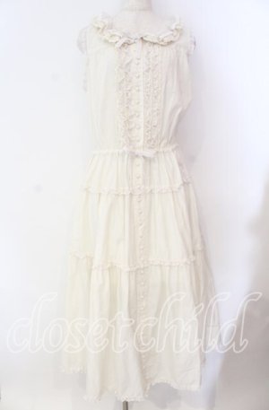 画像: PINK HOUSE / ポルカドットチュール使いワンピース  アイボリー O-25-10-25-005-LO-OP-IG-OS