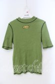 画像1: Candy Stripper / BICOLOR STITCH RIB トップス  グリーン O-25-10-25-061-PU-TO-IG-OS (1)