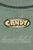画像2: Candy Stripper / BICOLOR STITCH RIB トップス  グリーン O-25-10-25-061-PU-TO-IG-OS (2)