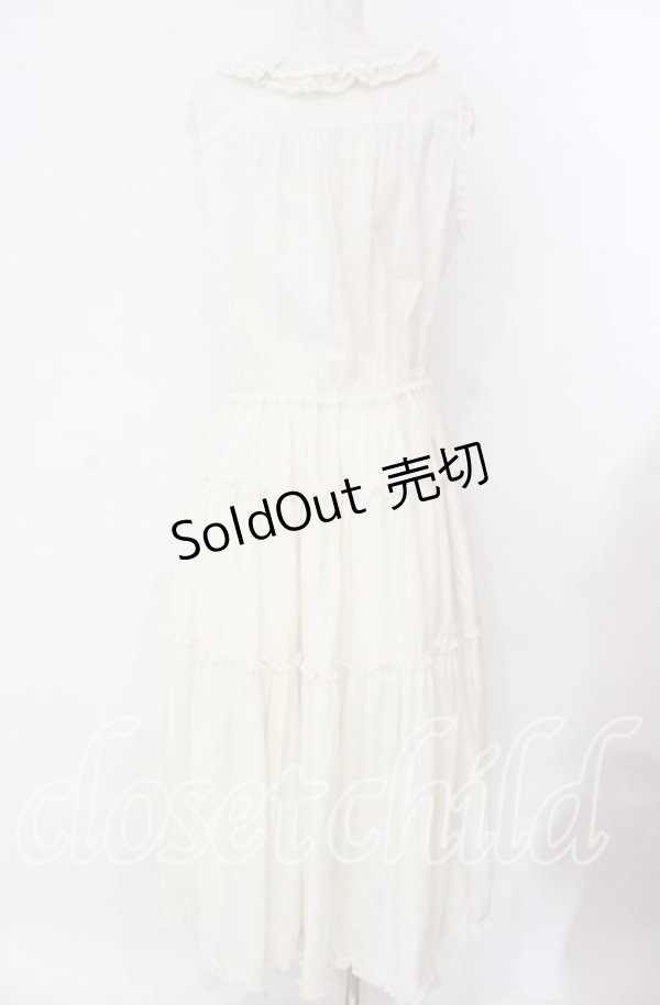 画像4: PINK HOUSE / ポルカドットチュール使いワンピース  アイボリー O-25-10-25-005-LO-OP-IG-OS (4)