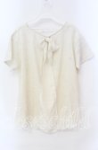 画像3: axes femme / グラデーションレースTシャツ  イエロー系 O-25-10-25-079-AX-TO-IG-OS (3)