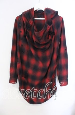 画像: GADGET GROW / 可変シャーリングプルパーカー M レッド O-25-10-25-087-GO-JA-YM-OS