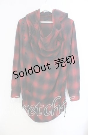 画像: GADGET GROW / 可変シャーリングプルパーカー M レッド O-25-10-25-087-GO-JA-YM-ZS