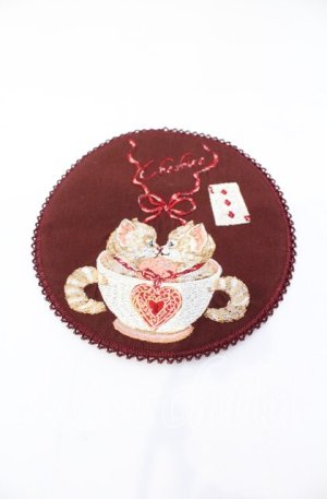 画像: PINK HOUSE / チェリーミントタルトワッペン  ワイン O-25-10-25-089-LO-ZA-IG-OS