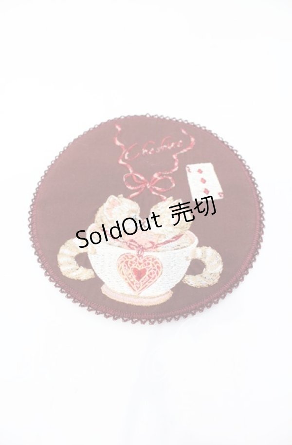 画像1: PINK HOUSE / チェリーミントタルトワッペン  ワイン O-25-10-25-089-LO-ZA-IG-OS (1)