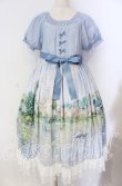 画像1: 仲夏物語 / Claude Monetワンピース  サックス O-25-10-25-007-EL-OP-IG-OS (1)