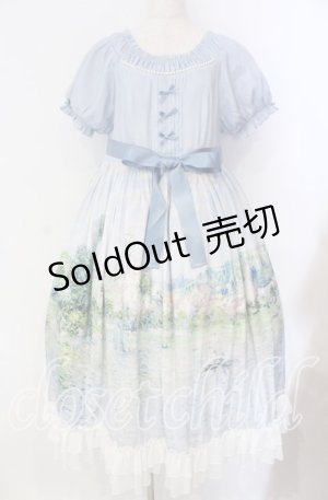 画像: 仲夏物語 / Claude Monetワンピース  サックス O-25-10-25-007-EL-OP-IG-OS