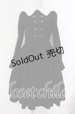 画像: Innocent World / ナポレオンギャザーフレアーワンピース M クロ O-25-10-25-008-IW-OP-IG-OS