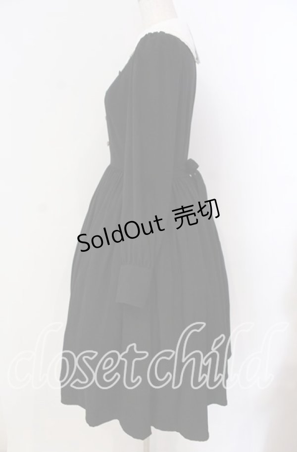 画像4: Innocent World / ナポレオンギャザーフレアーワンピース M クロ O-25-10-25-008-IW-OP-IG-OS (4)