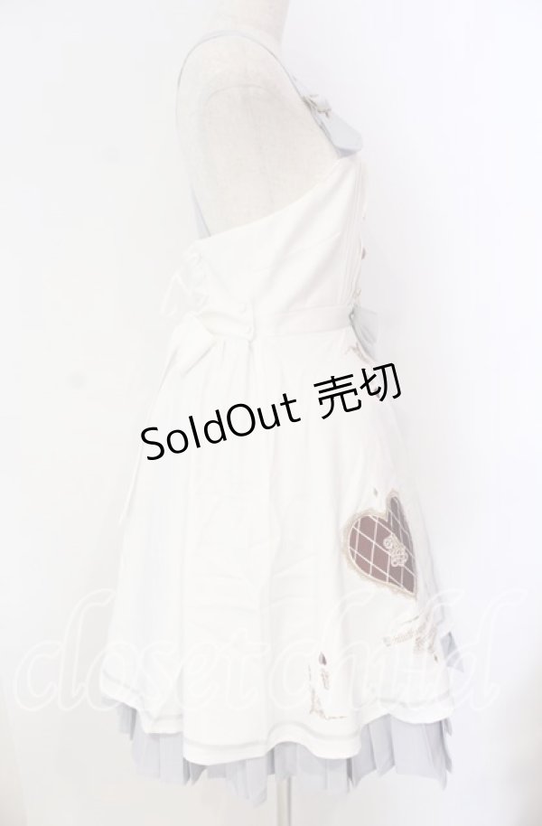 画像5: Amavel / トランプのデコレーションケーキジャンパースカート F アイボリー（限定色） O-25-10-25-013-CA-OP-OW-OS (5)