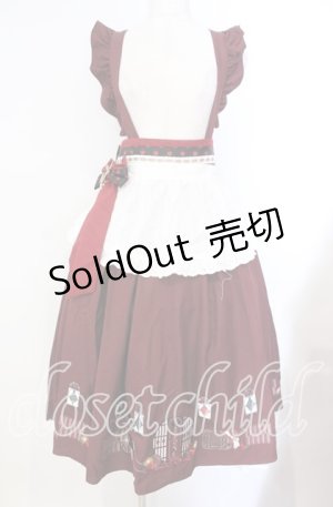 画像: Amavel / 大正浪漫の夢紀行ミドルスカート F ワイン O-25-10-25-018-CA-SK-OW-OS