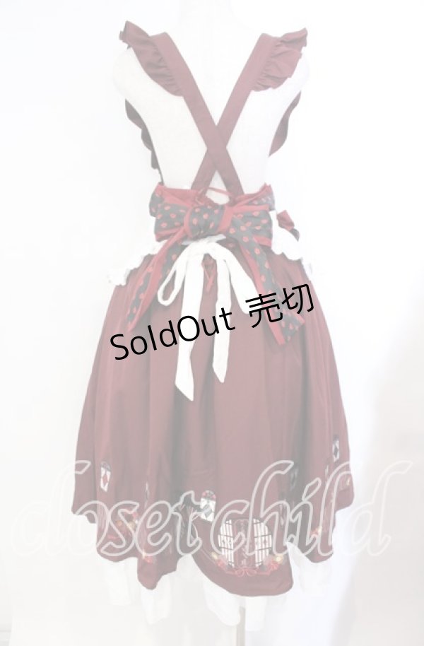 画像6: Amavel / 大正浪漫の夢紀行ミドルスカート F ワイン O-25-10-25-018-CA-SK-OW-OS (6)