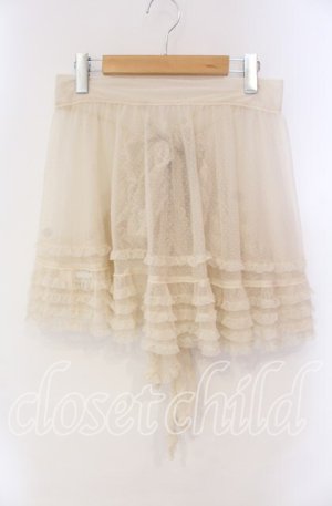 画像: PINK HOUSE / ドットチュールタブリエ  アイボリー O-25-10-28-023-LO-SK-IG-OS