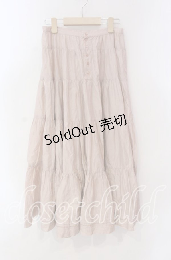 画像1: PINK HOUSE / 裾タックロングスカート  ピンク O-25-10-28-025-LO-SK-IG-OS (1)
