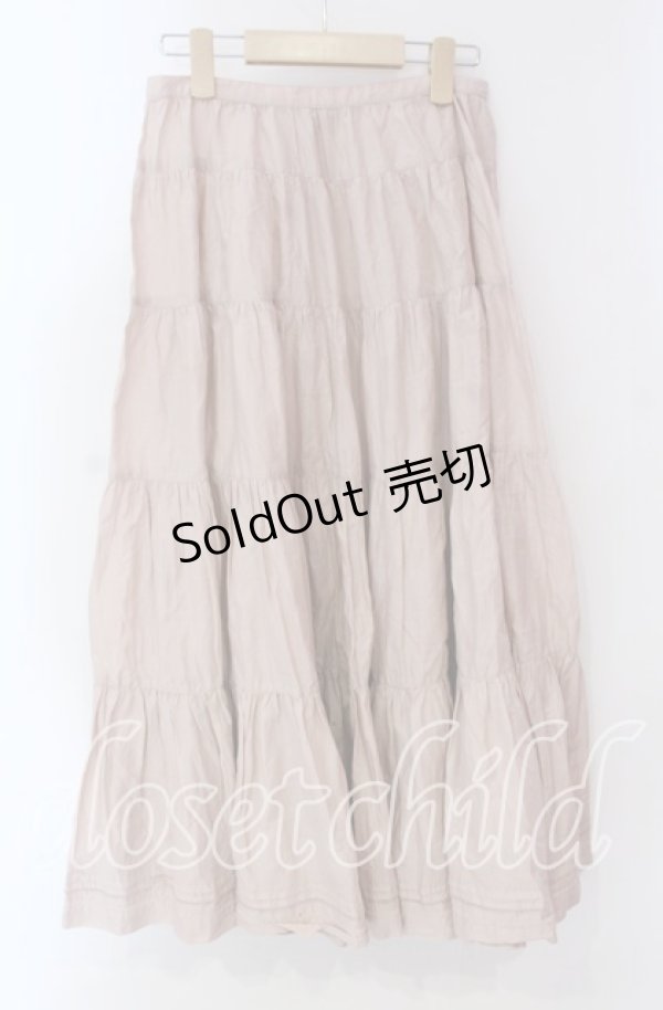 画像3: PINK HOUSE / 裾タックロングスカート  ピンク O-25-10-28-025-LO-SK-IG-OS (3)