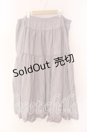 画像: LOLITA他 / リボン裾タックスカート【お直しあり】  ラベンダー O-25-10-28-027-LO-SK-IG-OS