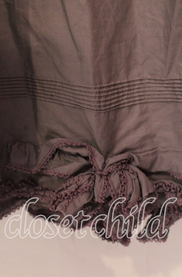 画像2: LOLITA他 / リボン裾タックスカート【お直しあり】  ラベンダー O-25-10-28-027-LO-SK-IG-OS (2)