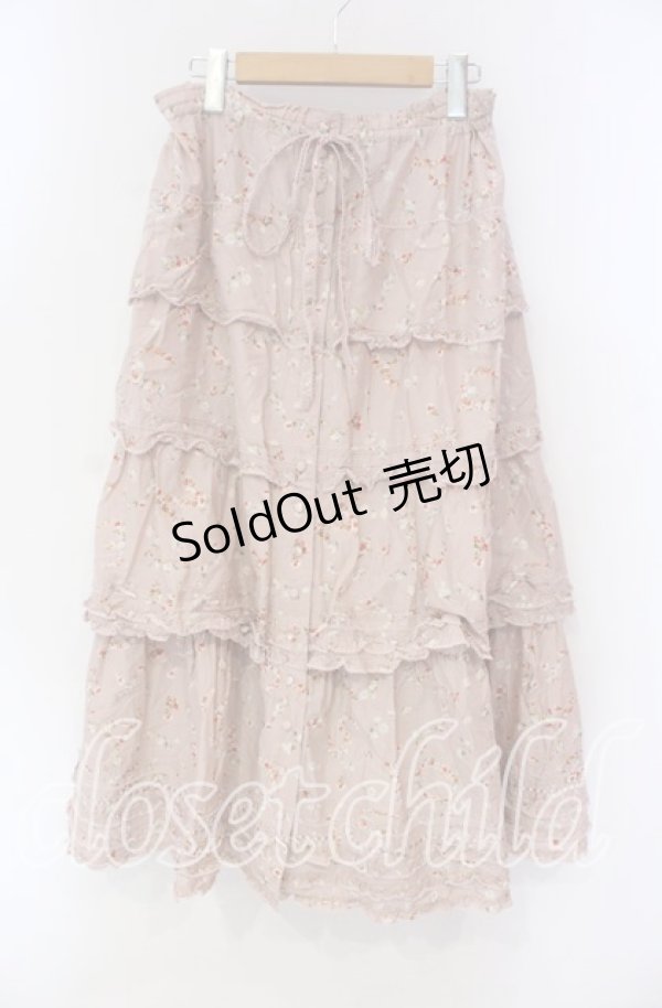 画像1: PINK HOUSE / 花冠柄フリルスカート【お直しあり】  ピンク O-25-10-28-028-LO-SK-IG-OS (1)