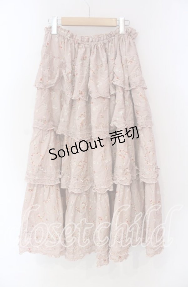 画像3: PINK HOUSE / 花冠柄フリルスカート【お直しあり】  ピンク O-25-10-28-028-LO-SK-IG-OS (3)
