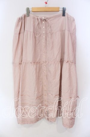 画像: PINK HOUSE / ピコフリルテープリボンスカート【お直しあり】  ピンク O-25-10-28-032-LO-SK-IG-OS