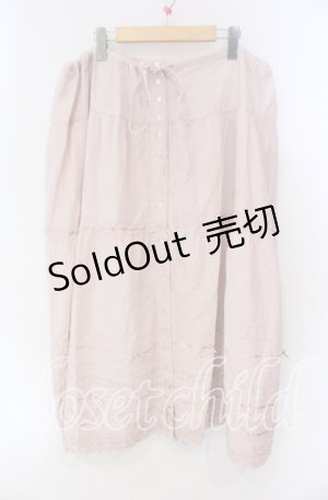 画像: PINK HOUSE / ピコフリルテープリボンスカート【お直しあり】  ピンク O-25-10-28-032-LO-SK-IG-OS