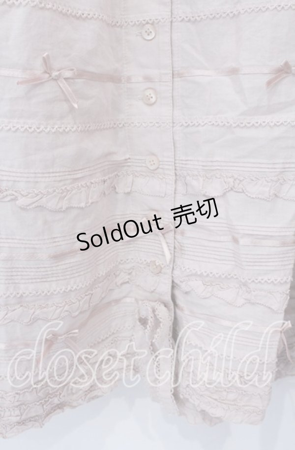 画像2: PINK HOUSE / ピコフリルテープリボンスカート【お直しあり】  ピンク O-25-10-28-032-LO-SK-IG-OS (2)