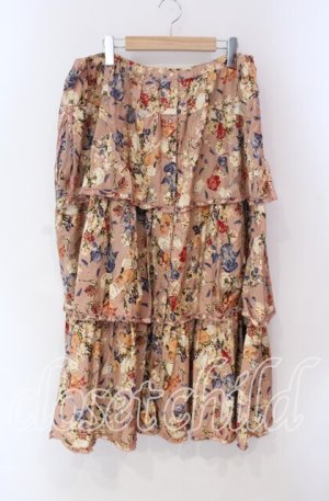 画像: WONDERFUL WORLD / ブラワーティアードスカート【お直しあり】  ピンク O-25-10-28-034-LO-SK-IG-OS