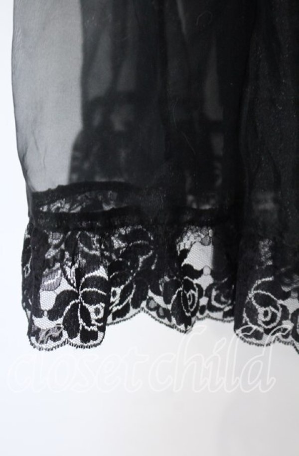 画像2: metamorphose / オーガンジーロングパニエ  クロ O-25-10-28-039-ME-SK-IG-OS (2)